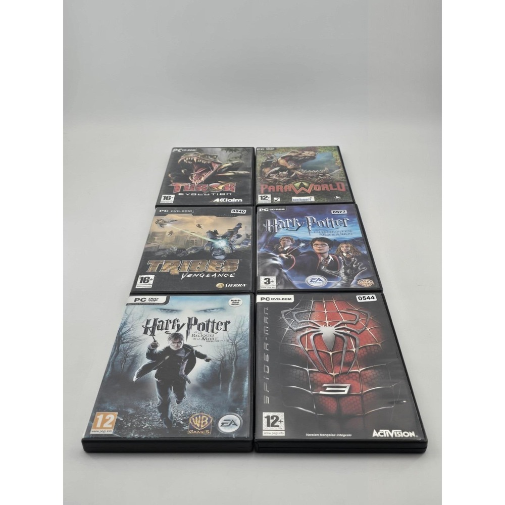 Lot of 24 PC Games PAL French Version Riddick Harry Potter Dead Space‎ NHL